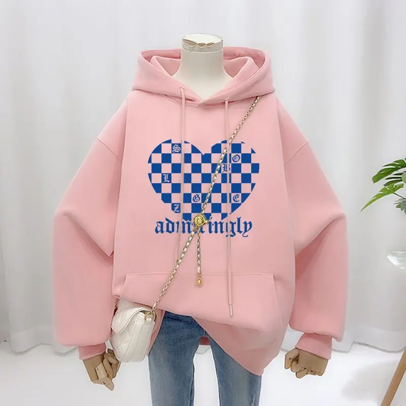 

Винтажные большие толстовки Harajuku для женщин, толстовки с капюшоном, пара, корейская мода, с длинным рукавом, пуловер, уличная одежда, Aut