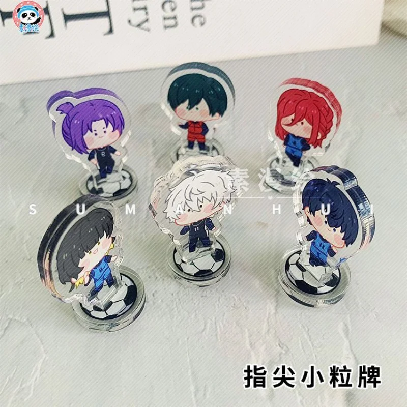 

Key Chain Women BLUE LOCK Standing Anime KeyChain Isagi Yoichi Seishiro Nagi Creative Figure Model Plate Key Ring Acrylic Gifts