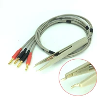4mm banana plug smd smt chip lcr test clip lead probe digital multimeter meter tweezer capacitor resistance tweezers