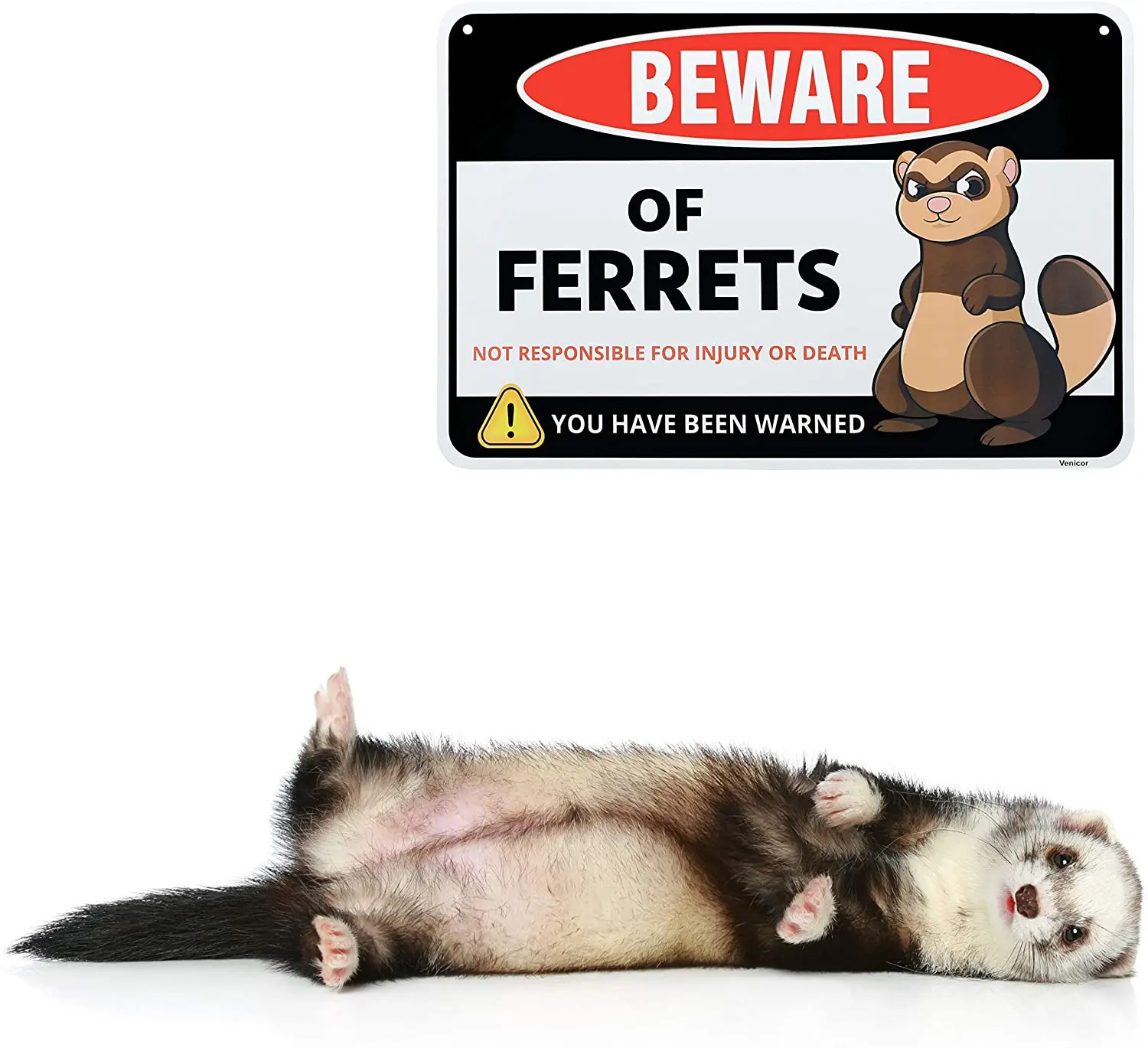 Остерегайтесь знака хорька аксессуары для алюминиевых крышек Декор подарки