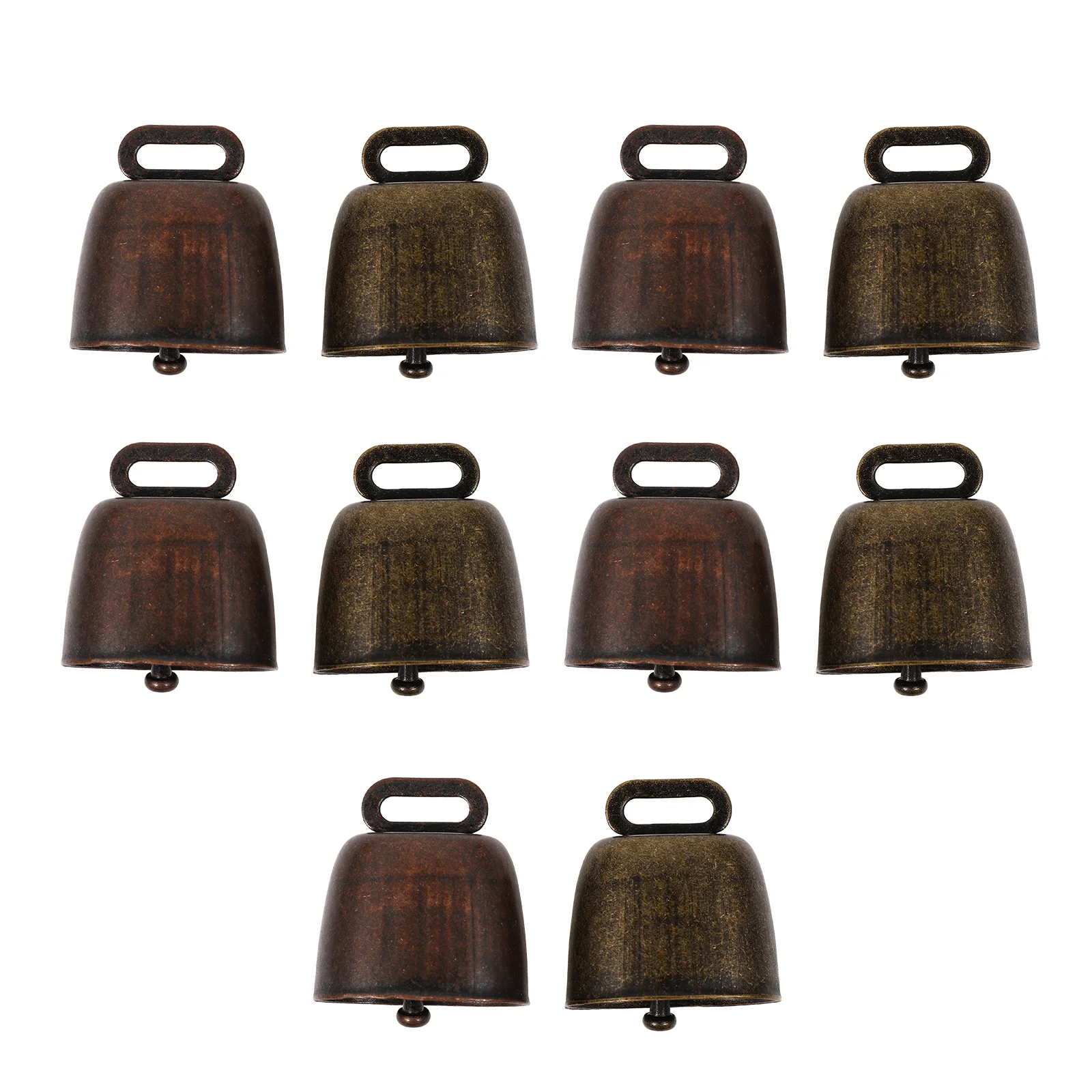 

10pcs Iron Cattle Bells Farming Bells Livestock Bells Farming Accessories for Outdoor