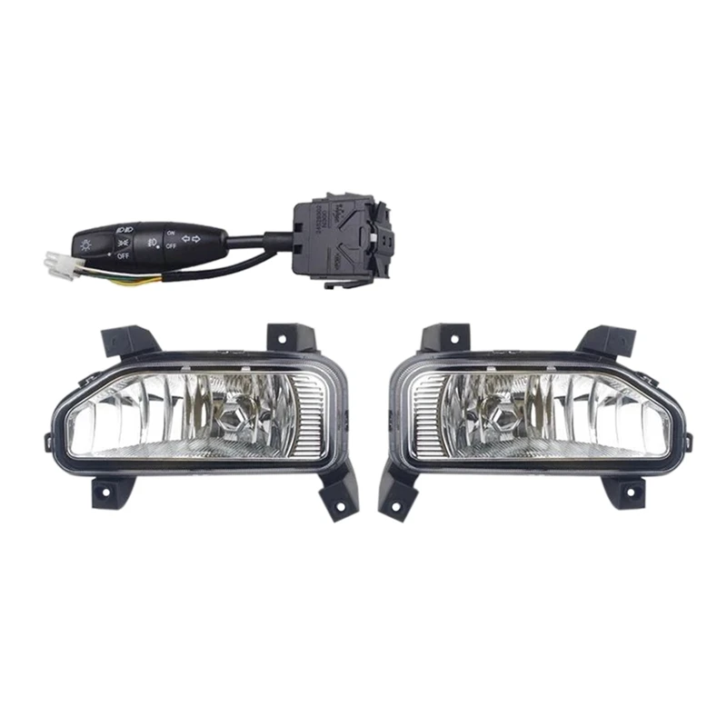 

1Pair Car Front Bumper Fog Lights Driving Lamp Foglight With Switch For Chevrolet N400 Wuling HONGGUANG V 2020+