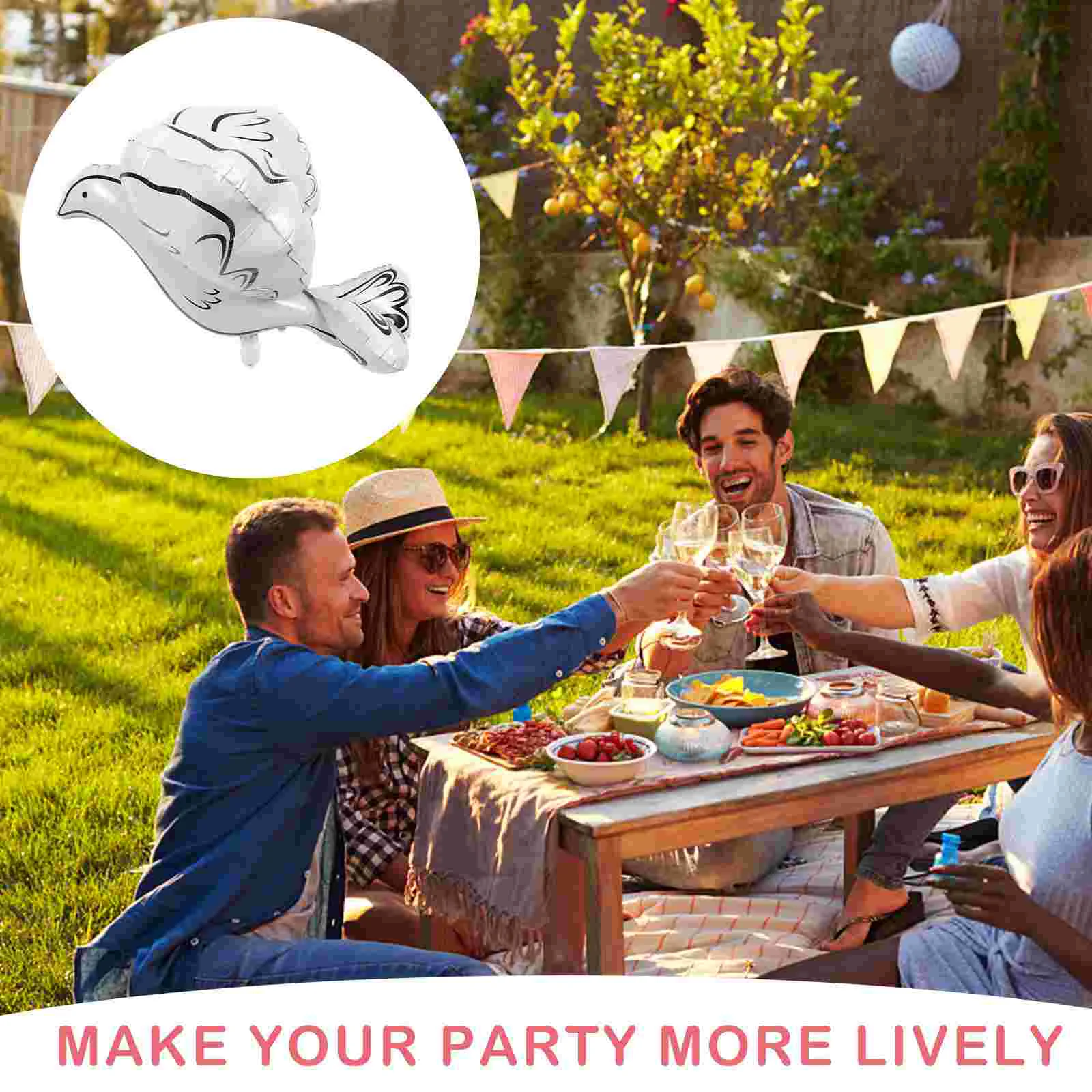 Мемориальные воздушные шары Втрата любимых одного голубя Декоративная