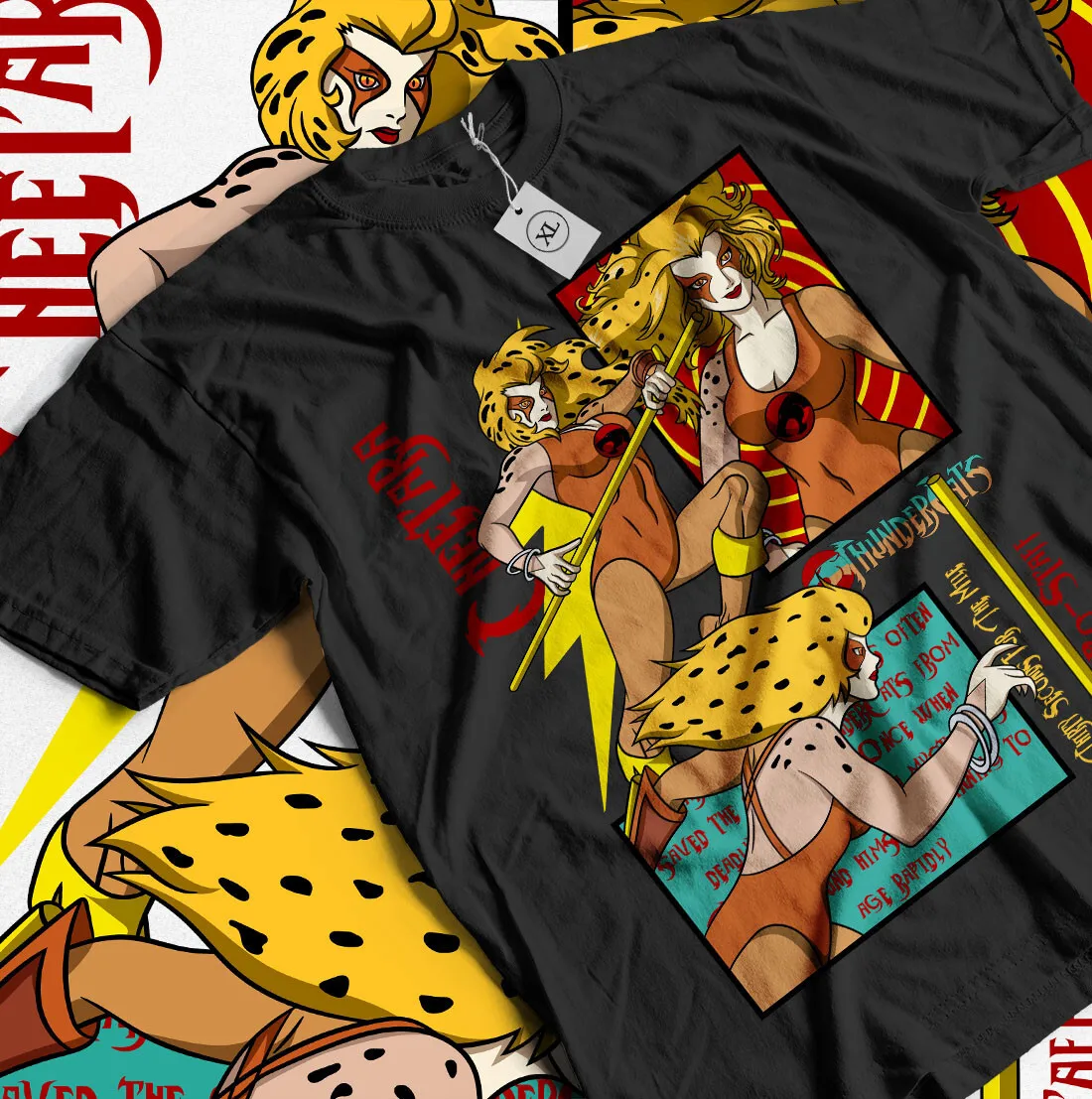 Фото Футболка Cheetara ThunderCats, винтаж, подарочная рубашка ThunderCats №1