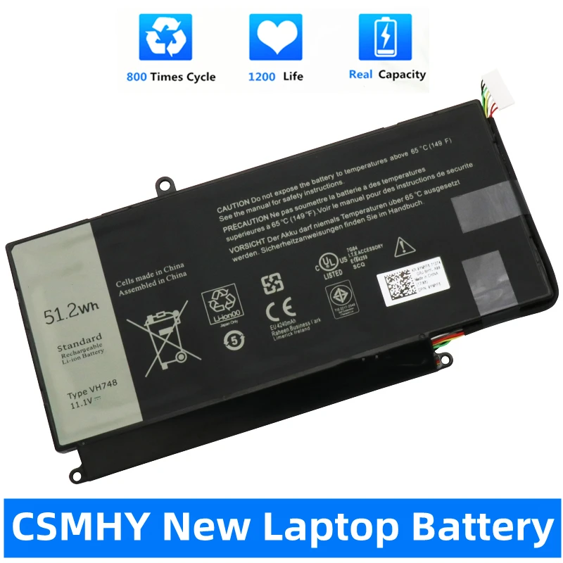 Новый аккумулятор для ноутбука CSMHY VH748 DELL Vostro 5460 5470 5560 14 5480 Inspiron 5439 V5460D-1308 5470D-1328 -