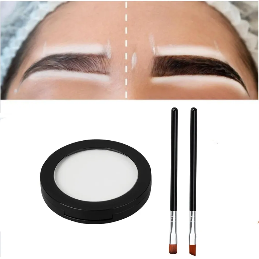 Белый крем для бровей Microblade Перманентный макияж карта отображение формы