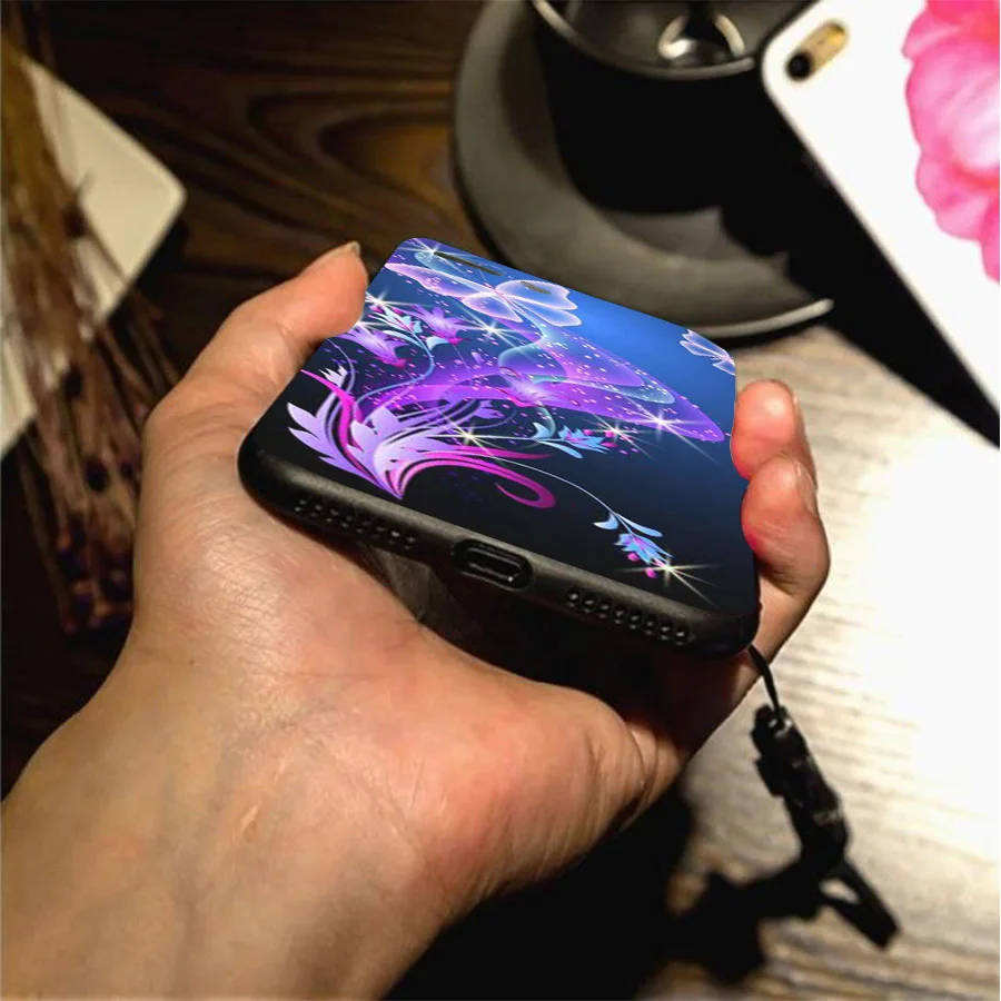 Luxurious Colored Butterfly Phone Case for Iphone 12 13 Mini 11 Pro XS XR MAX 8 7 Plus X SE2020 Fashion Back Cover Shell |