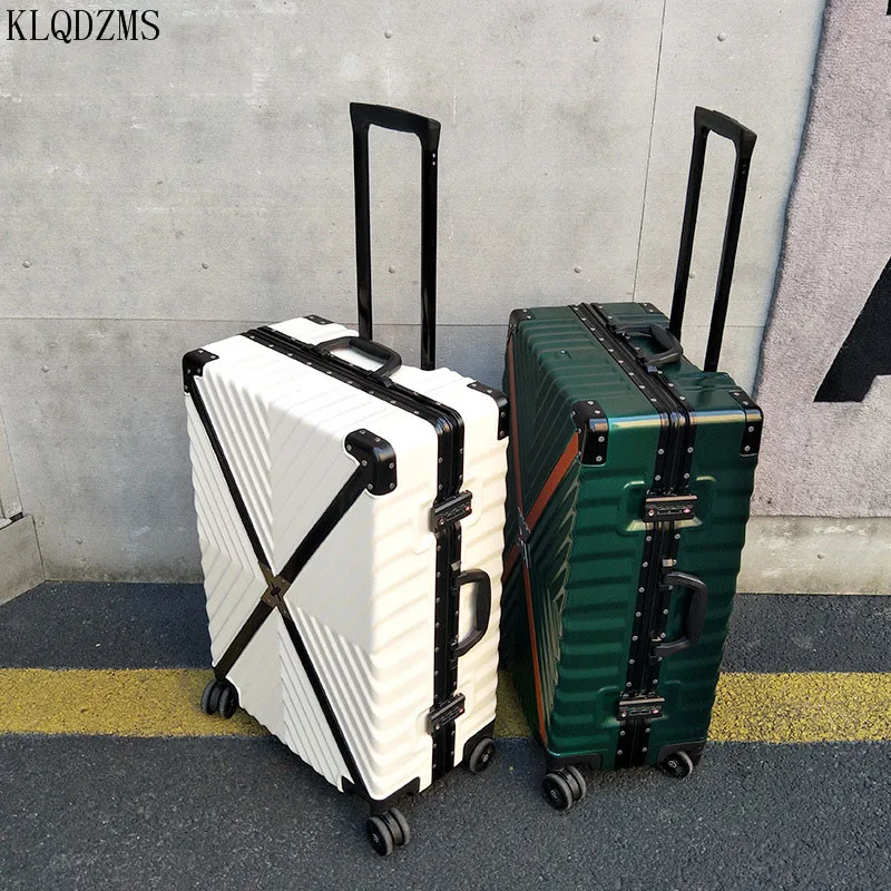 KLQDZMS High-value Sturdy And Durable Luggage Women's Large-capacity Oversized Trolley Case 29-Inch Password Suitcase Men