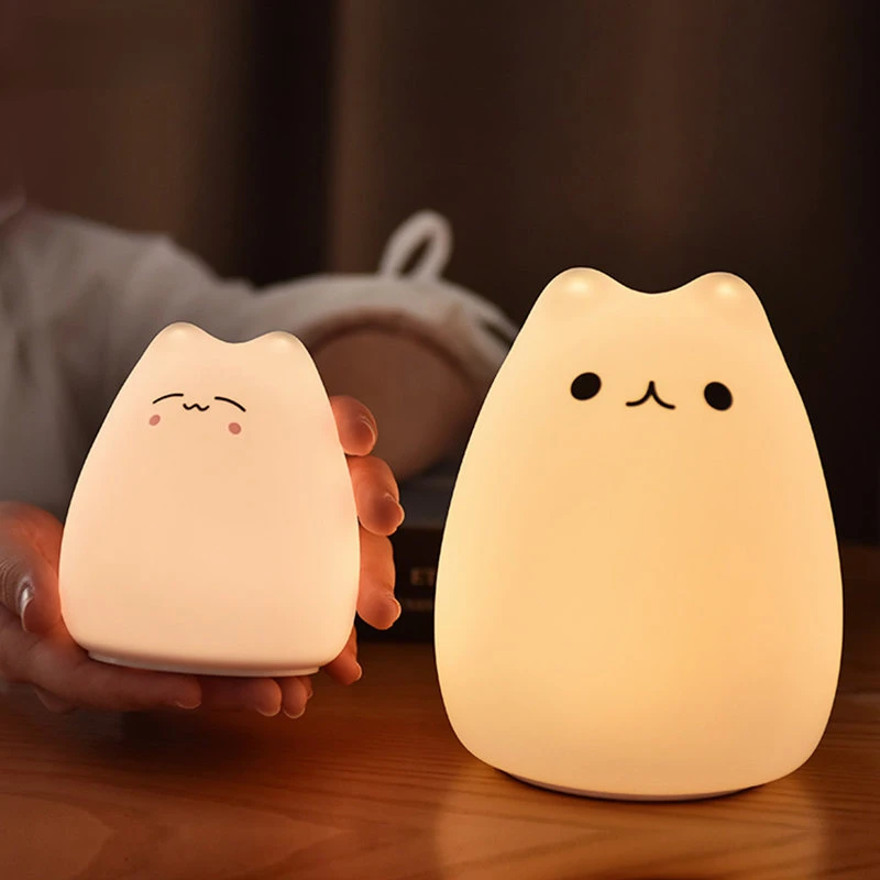 

Silicone Night Lights Cute Cartoon Atmosphere Lighting Bedroom Bedside Lamp Children's Gifts Toy Lamps Colour Animal Night Light