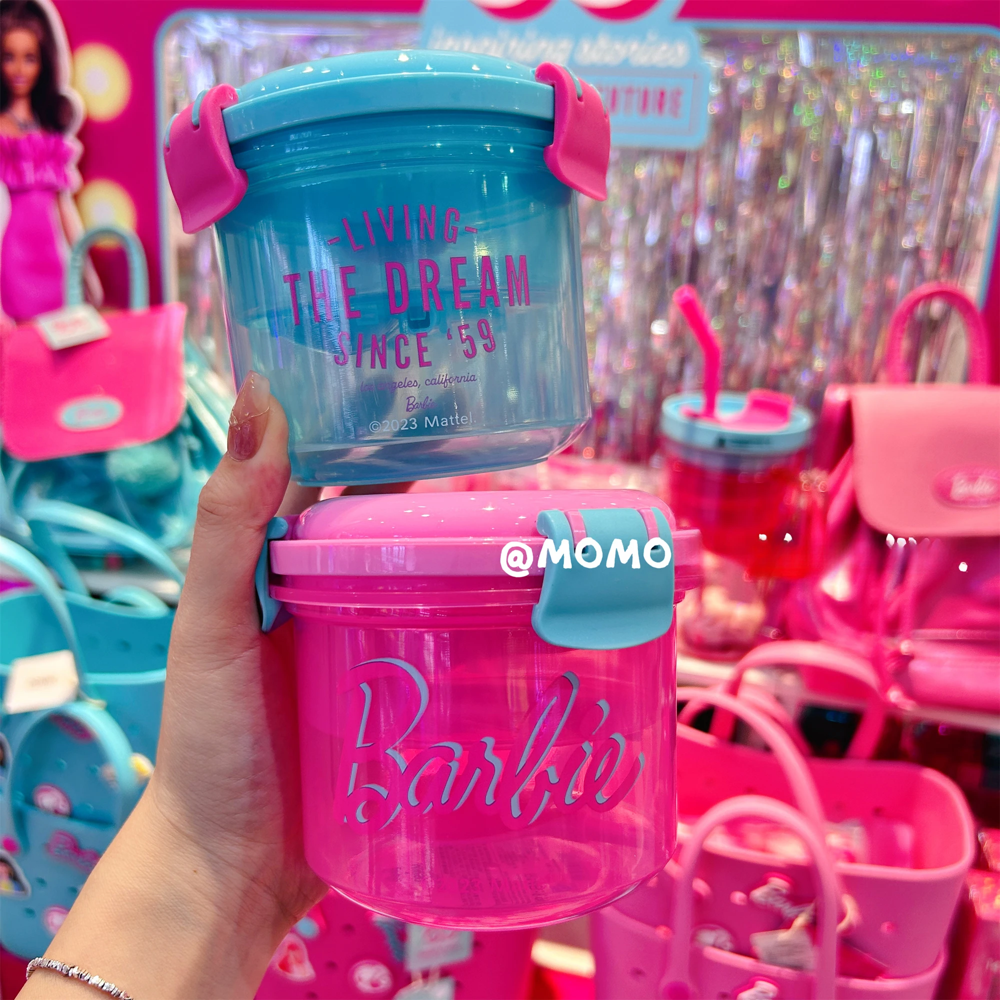 Салатница Барби большая маленькая милая розовая посуда для девочек детский