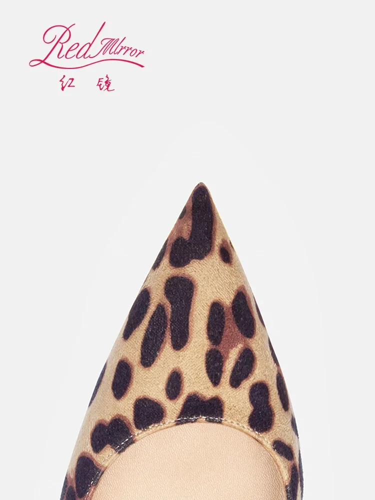 Туфли на высоком каблуке с красной подошвой леопардовым принтом 2024
