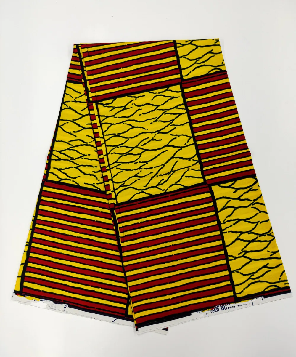 

New Nigerian African Wax Fabrics Cotton Print Wrap Batik Ankara High Quality Original Pagne Veritable Hollande WAXMaterial
