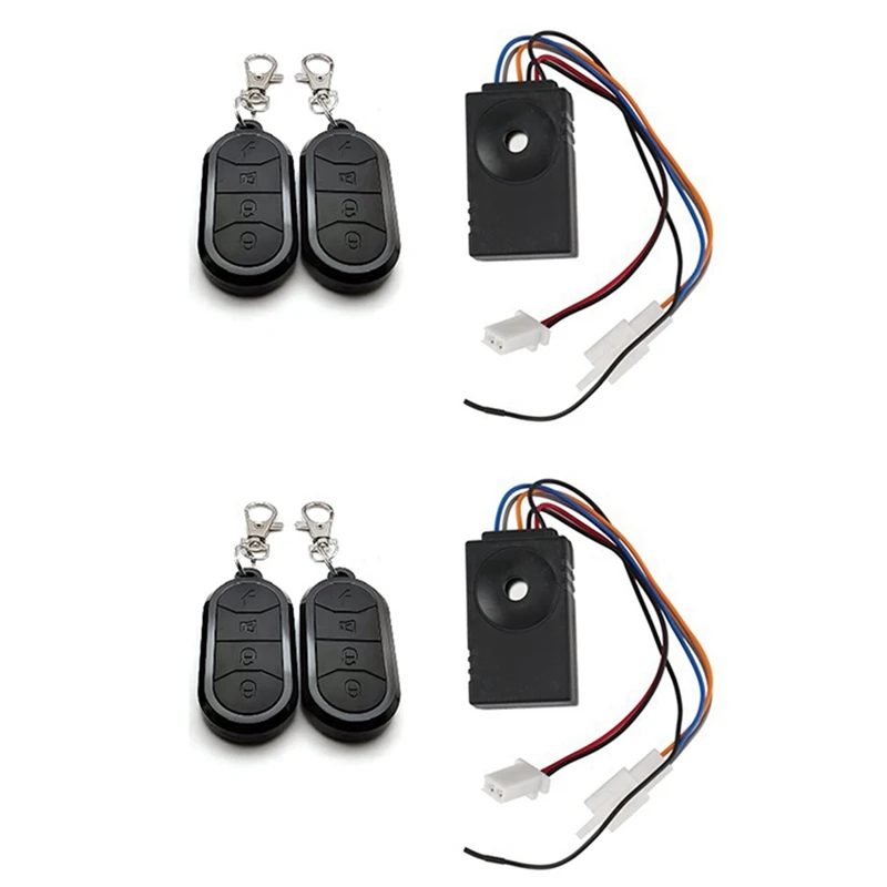 

2X Ebike Alarm System Dual Remote Control 36V 48V 60V 72V Alarm Accessories Universal Electric Bike Replacement