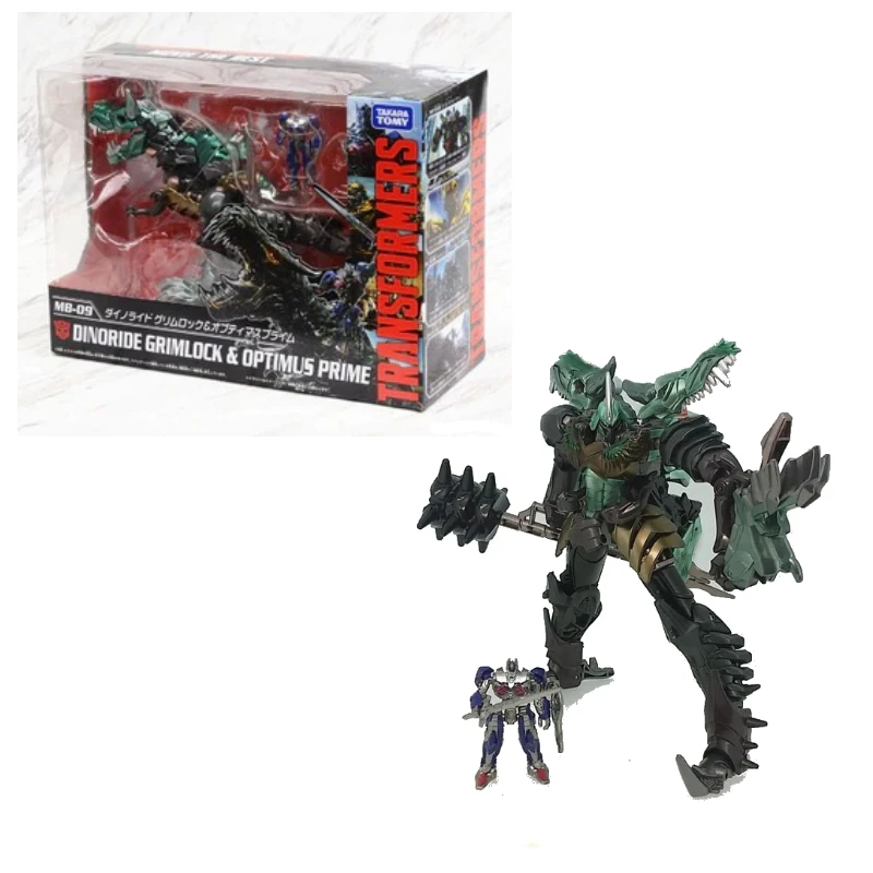 Фото В наличии Hasbro Трансформеры Игрушечный фильм Лучшая серия Dinoride Grimlock &Optimus Prime Модели Аниме Фильмы Игрушки Роботы Экшн №5