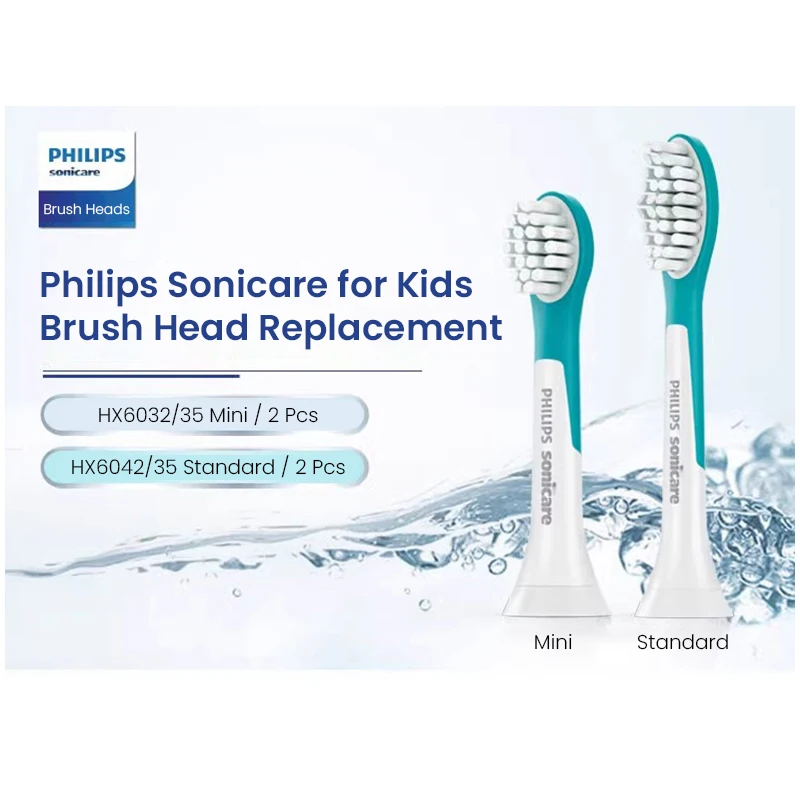 

Philips Brush Heads for Children Sonicare Electric Toothbrush HX6322 HX6352 Tooth Brush Head Refill Replacement