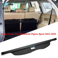 Trunk Cargo Cover For Mitsubishi Pajero Sport 2012-2018 Security Shield Rear Luggage Curtain Partition Privacy Car Accessories