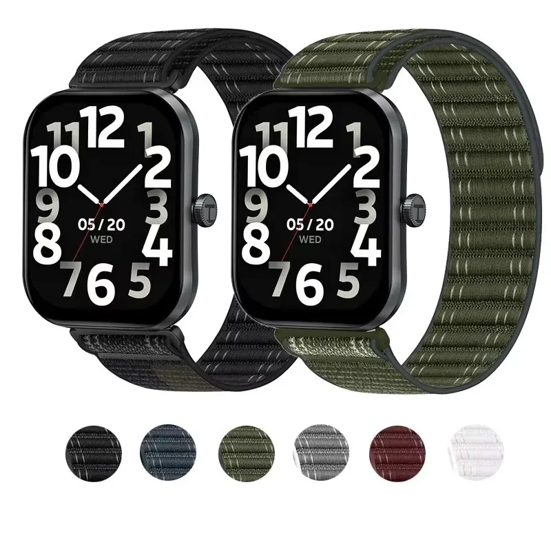 Ремешок для часов Нейлоновая петля HAYLOU Watch S6 Браслет-браслет Samsung 7 Huawei 22 мм 20 Correa