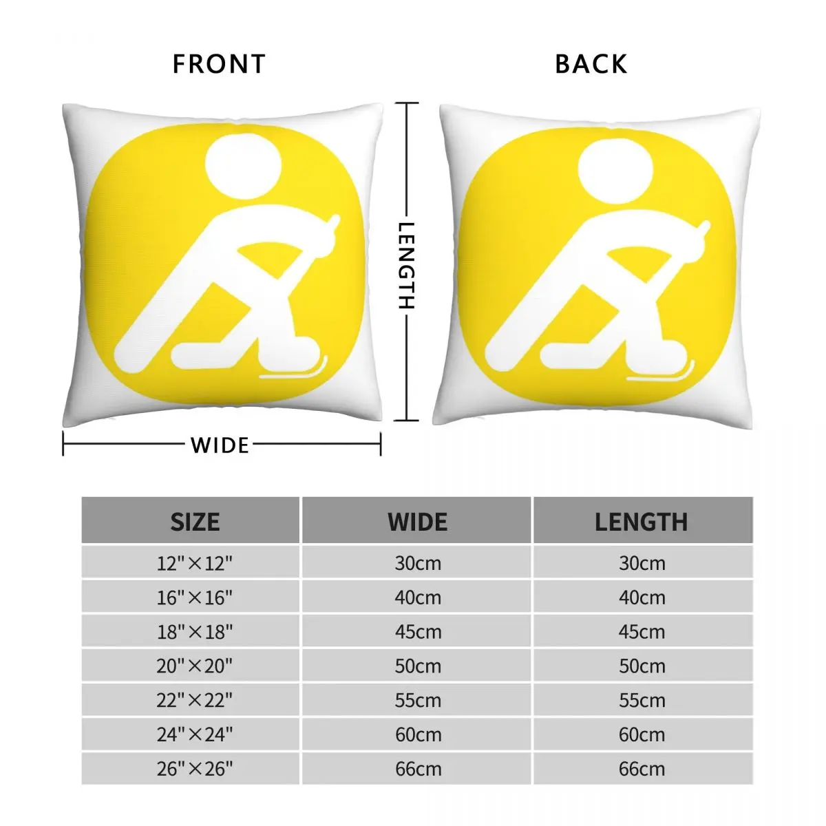 Наволочка для подушки квадратной формы с изображением хоккеиста Simple Hockey Player, изготовленная из полиэстера для комфортной подушки, покрывало для дивана в домашней гостиной.