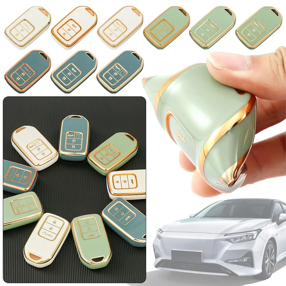 

Car Key Case Key Shell Set For Honda CR-V ACCORD ODYSSEY CIVIC All-inclusive Protection Keychain Accessories Holder Shell