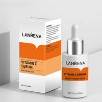 lanbena vitamin c serum brightening skin rejuvenating whitening fade dark spot smooth fine lines anti aging face essence 30ml