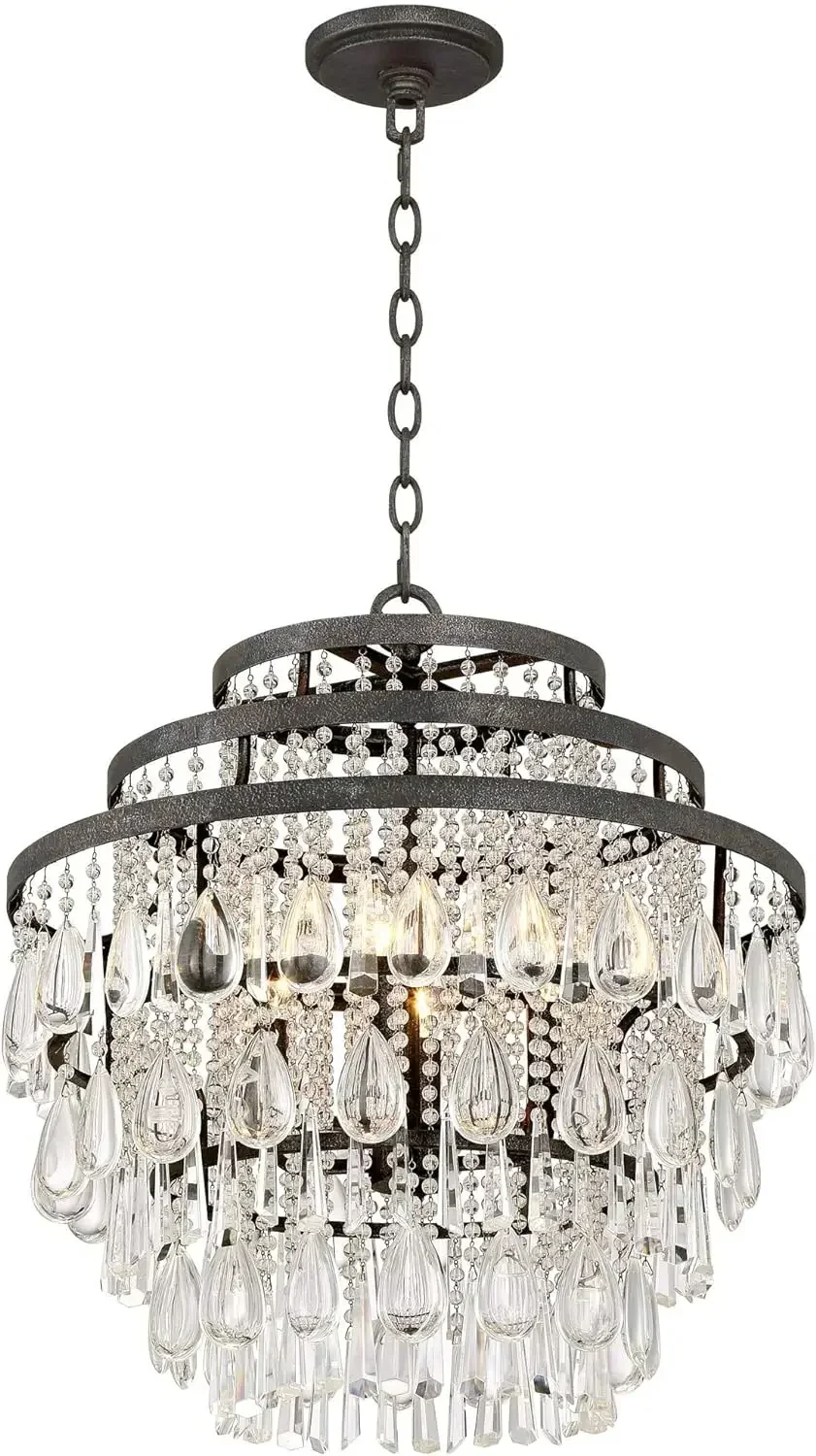 GHJUYIOL YECTSKIVienna Полный спектр Beloit Подвесная люстра из ржавчины и бронзы Ширина 20