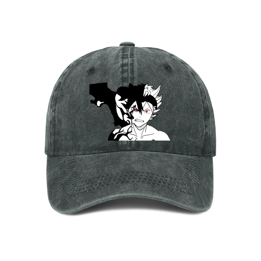 

Summer Cap Sun Visor Asta Half Demon Hip Hop Caps Black Clover Cowboy Hat Peaked Hats