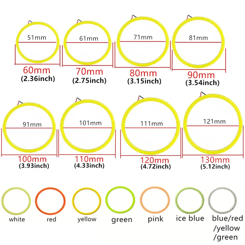 COB Angel Eyes 12 В постоянного тока дневный свет для универсальных транспортных