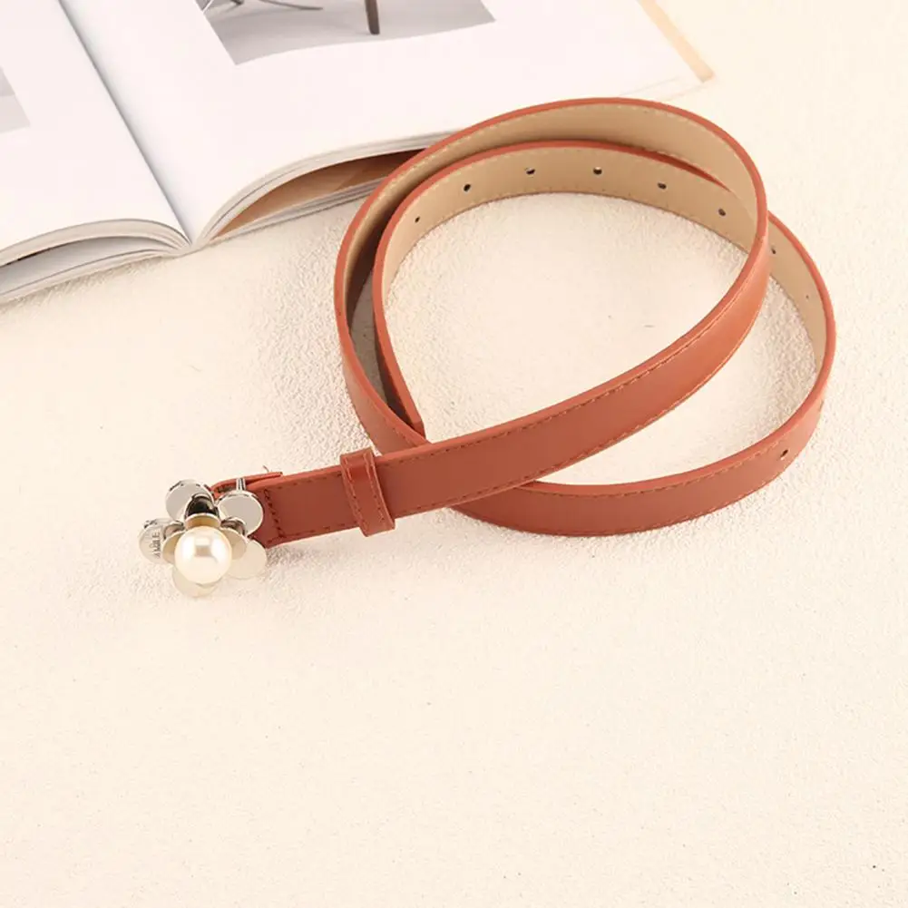 

Stylish Jeans Belt Comfortable Waist Strap Multi Holes Faux Leather Ladies Dress Belt Waist Tight