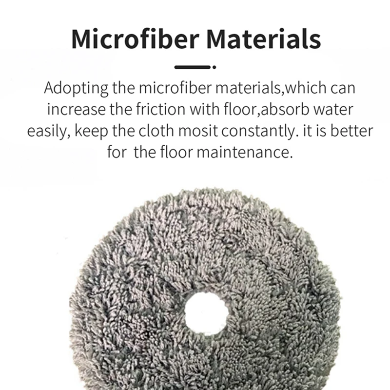 18 шт. боковая щетка Hepa-фильтр ткань для швабры черно-белый и серый пластик +