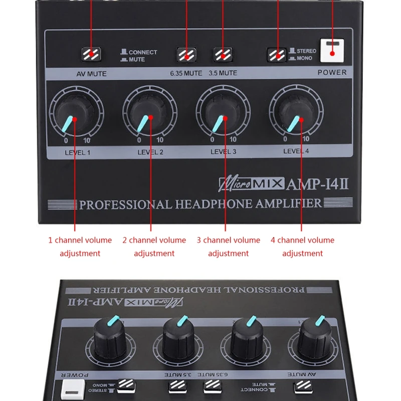 

50PA Ultra-Compact Headphone Amplifier Perfect for Home and Professional Use Compatible with Most on the Market Input Device