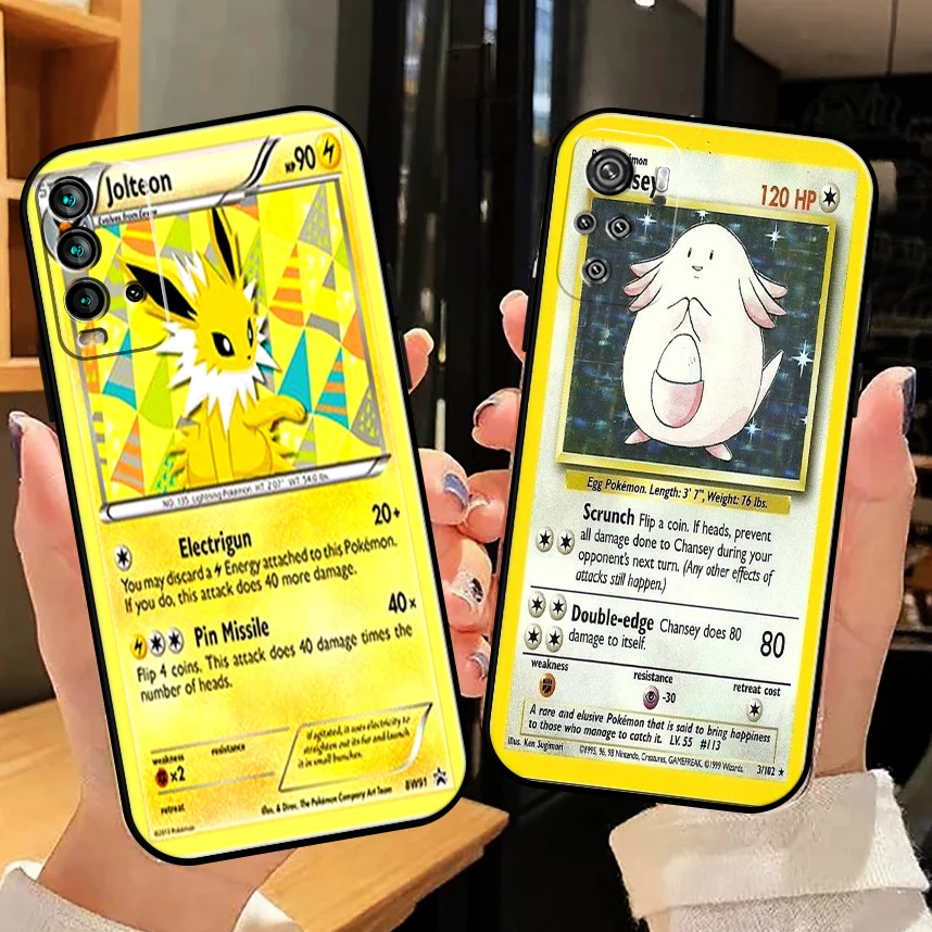 

Pokemon Cards Anime Phone Case For Xiaomi Redmi Note 10 10S 10T 9 9S 9T 5G 8 8T Pro Case For Redmi 10 9 9T 9A 9C 8 8A Carcasa