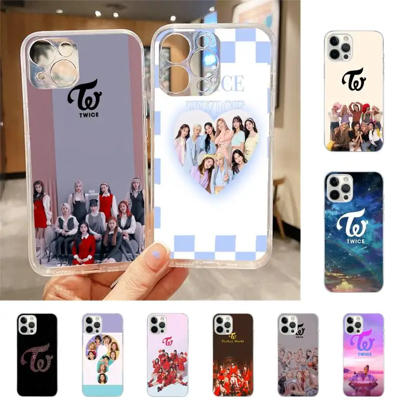 

KPOP TWICE Phone Case For Iphone 7 8 Plus X Xr Xs 11 12 13 Se2020 Mini Mobile Iphones 14 Pro Max Case