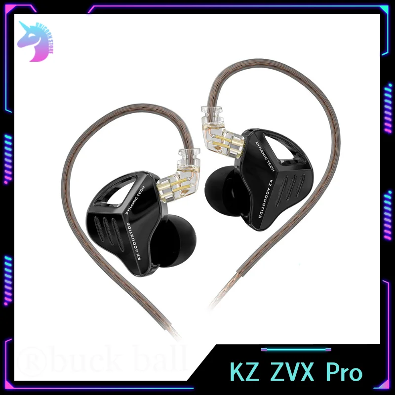 KZ ZVX PRO HIFI Наушники-вкладыши с басами Динамические металлические
