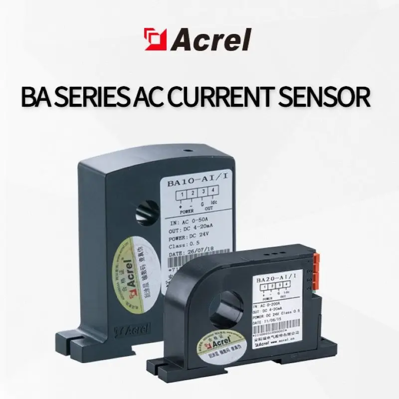 

Acrel BA50L-AI/I AC Leakage Current Sensor BA Series AC Current Transducer 4-20mA or 0-5V Output