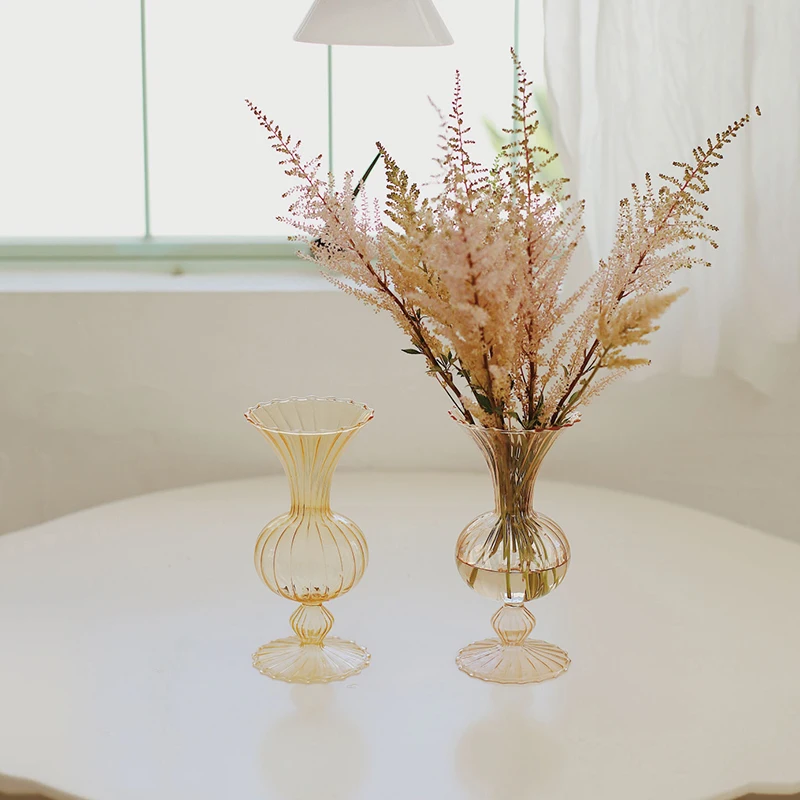

Flower Vase For Table Decoration Living Room Decorative Vase Planter Tabletop Terrarium Glass Containers Floral Table Plant Vase