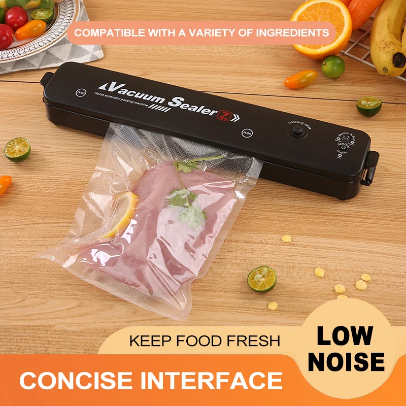 

Vacuum Sealer Packaging Machine 220V/110V Household Food Vacuum Sealer Film Sealer Vacuum Packer Including 15Pcs Bags