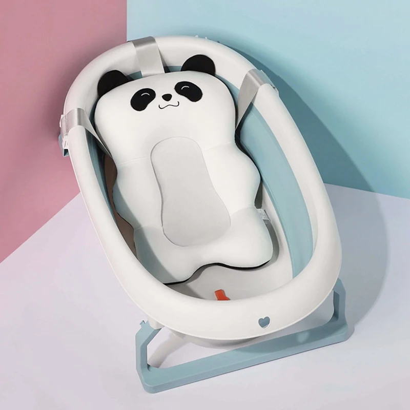 

Baby Bath Cushion Portable Newborn Bath Anti-Slip MatSeat Infant Floating Bather Bathtub Pad Security Shower Support Cushion