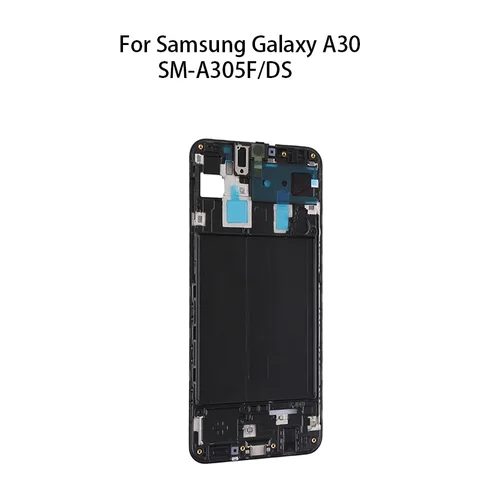 Передняя рамка для ЖК-дисплея, рамка для корпуса, запасные части для Samsung Galaxy A30, SM-A305F/DS
