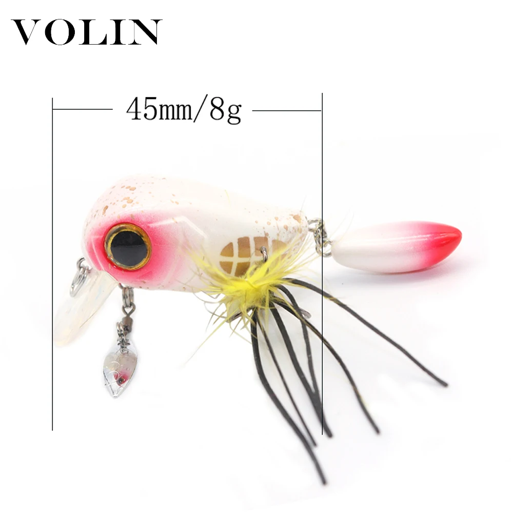 Новинка Волин кренкбейт 1 шт. 45 мм 8 г плавающая жесткая рыболовная приманка