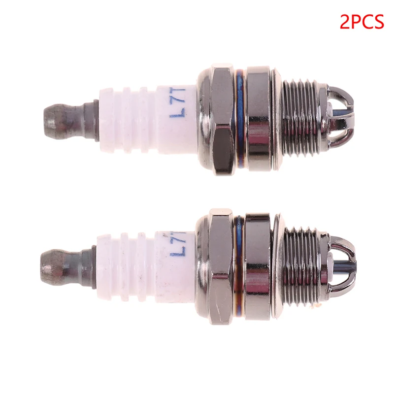 

2PCS Three-sided Pole Spark Plug L7T 2 Stroke Electrode Gasoline Chainsaw Brush Cutter Engine Replace Accessories