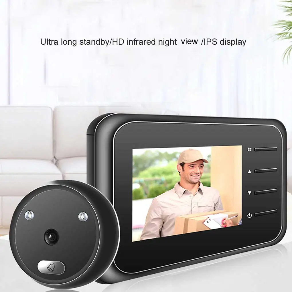 

2 4inch Video Peephole Doorbell Auto Record Door Viewer Camera Door Bell