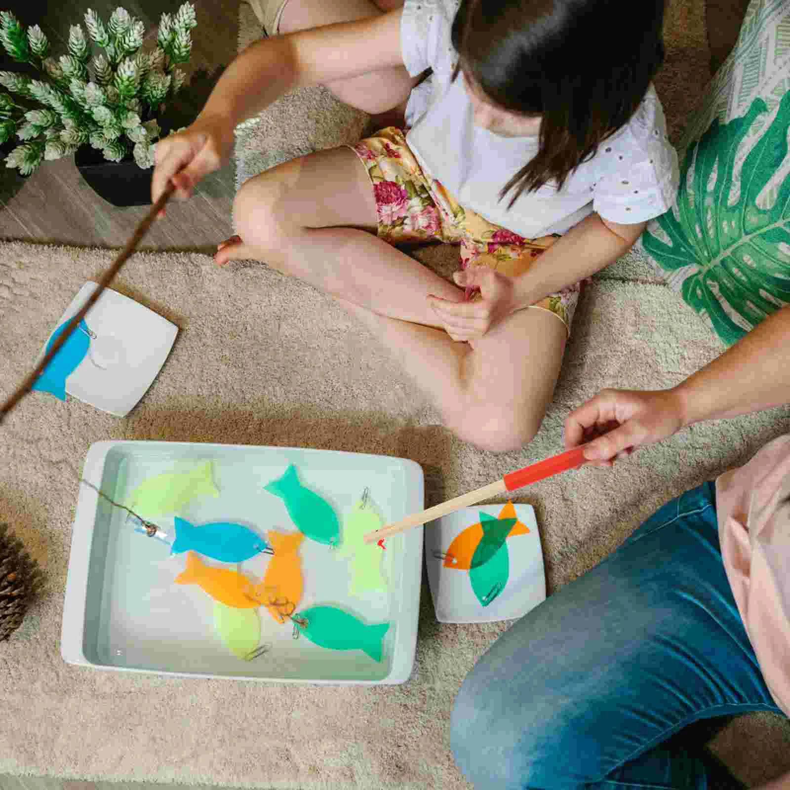 

Toypoles Rods Wooden Kids Game Rod Kid Magnet Pole Wood Accessories Gamesfish Catching Kindergarten Toddler Funny Pool