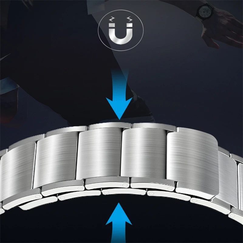 Magnetics Watch Band for Samsung Galaxy Watch 4 5 5Pro Classic 42mm 46mm 44mm 40mm 45mm No Gaps Stainless Steel Bracelet Strap