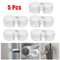 5pcs silica gel door stop silicone door handle stopper transparent pvc door handle buffer wall protection shock absorber