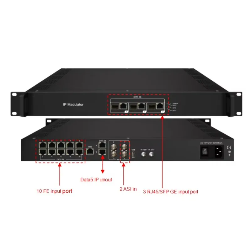 Фото Цифровой IP-модулятор Telelink для радио- и телевещания, 16/20/24/28 в 1 DVB-T/ISDB/ATSC/ISDB-T, до 32 в 1 DVB-T, 48 в 1 DVB-C №2