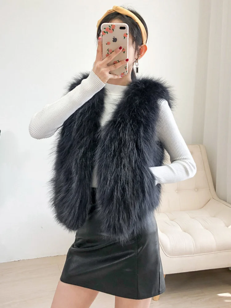 

TVVOVVIN женский меховой жилет 2023 Новое поступление осень-зима жилет из искусственного меха женская уличная повседневная куртка без рукавов жи...