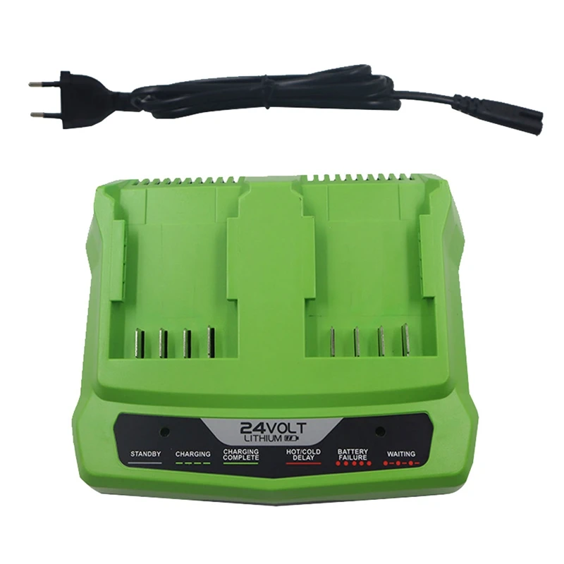 

1 PCS 24V Rechargeable Chainsaw Lithium Battery Battery Charger Electric Tool Wrench Drill Saw EU Plug For Greenworks
