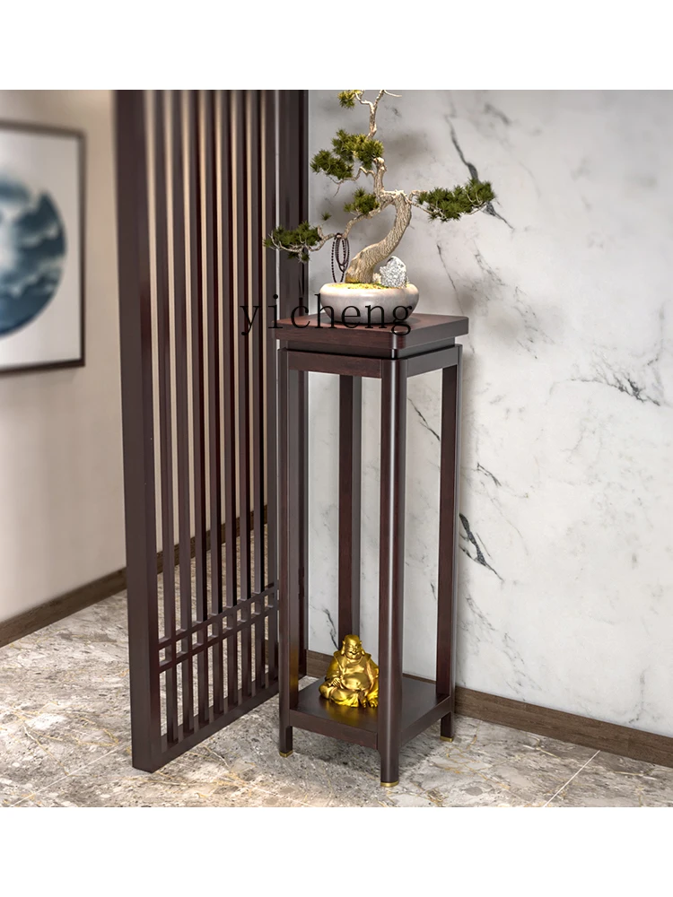 Новинка стойка Yhl в китайском стиле из массива дерева для цветов стеллаж хранения