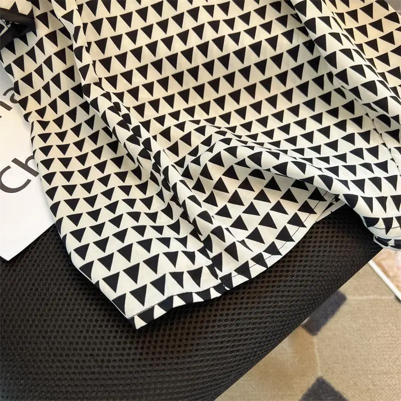 Шифоновая Блузка с оборками на плечах женская летняя свободная модная