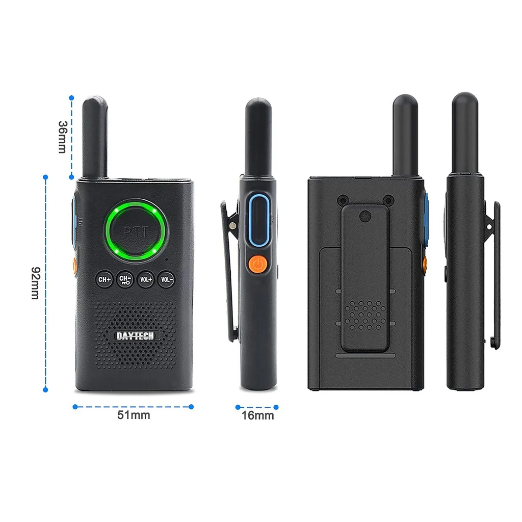 FREESHIPPING Daytech Walkie Talkie 1.8 Miles Long Range 9 Channel Digital Walkie Talkie for Kids Adults Elderly (WT08)